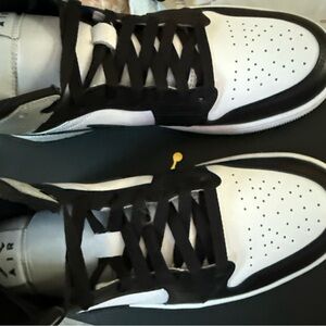 Jordan Black and White High-Top Sneakers